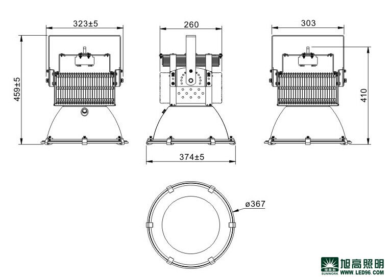 高檔高端SWK205-100w高效LED工礦燈，LED工廠燈廠家直銷，LED節(jié)能燈體育場館